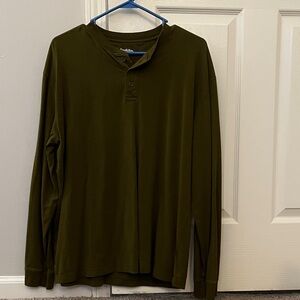 Goodfellow & Co Dark Green Long Sleeve Shirt